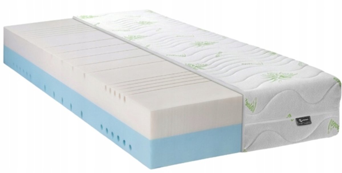 Dwustronny materac piankowy 120x200 HR Aloe Vera Twix H3/H4