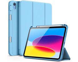 JETech Case for iPad (A16) 11th/10th Generation (2025/2022), with Pencil Holder, Slim Tablet Case Cover with Soft TPU Back Cover Automatic Wake Up/Sleep (Blue)