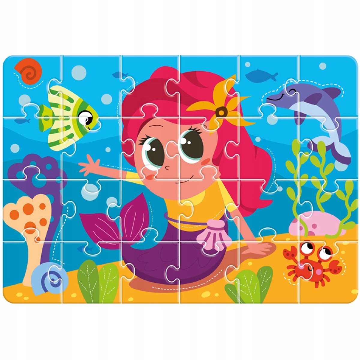 Educatieve Puzzel Zeemeermin 24 Stuks voor Kinderen 3-5 Jaar