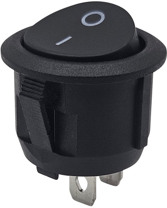 Interrupteur à bouton-poussoir Keenso 19 mm 12 V-24 V pour voiture, étanche, en métal, LED