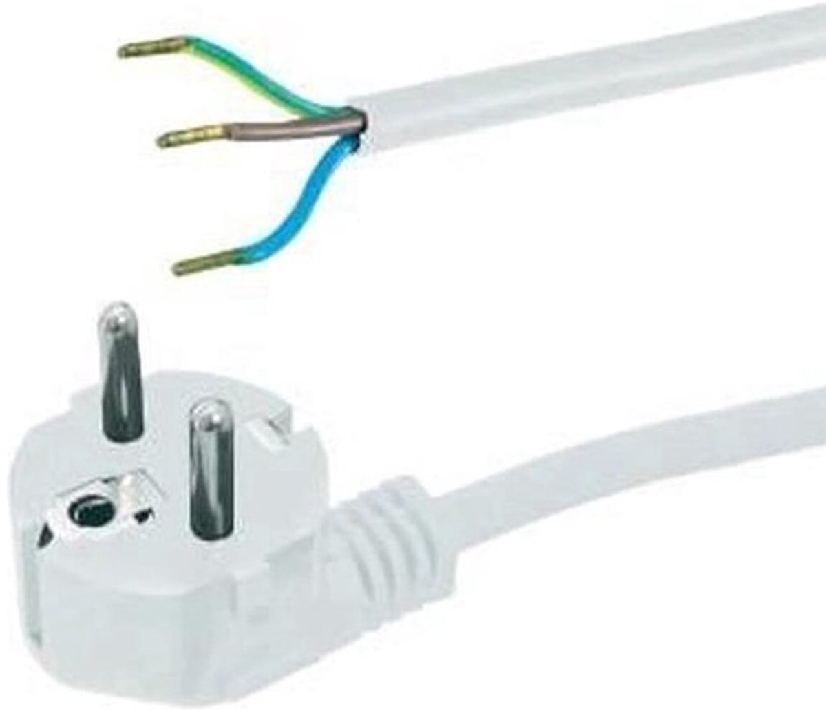 VB Extend PVC Aansluitsnoer met Randaarde - 3x1mm² - VML H05VV-F - 3m - Wit