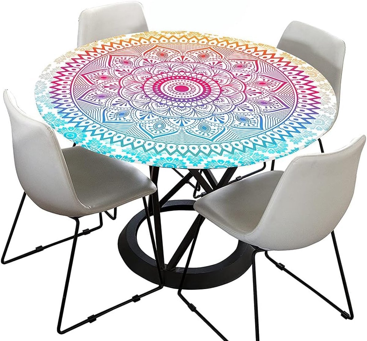 Rond Vuilafstotend Tafelkleed 70 cm - Waterdicht en Wasbaar Polyester