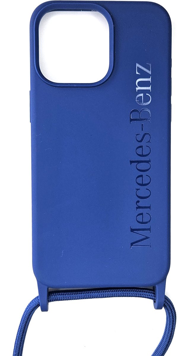 Mercedes-Benz iPhone 15 Pro Max Backcover hoesje CORD WORDMARK LOGO - Navy