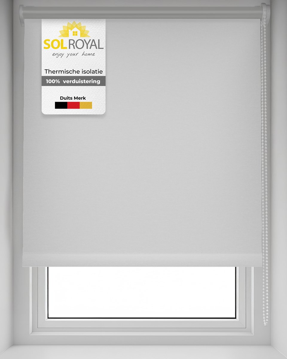 Sol Royal T42 – Thermisch rolgordijn verduisterend 60x160 cm wit – Zonder boren