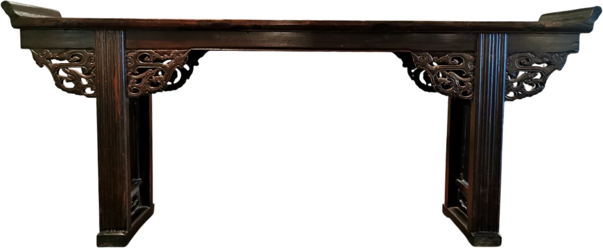 Fine Asianliving Antieke Chinese Sidetable Altaar tafel B235xD41xH92cm Chinese Meubels Oosterse Kast