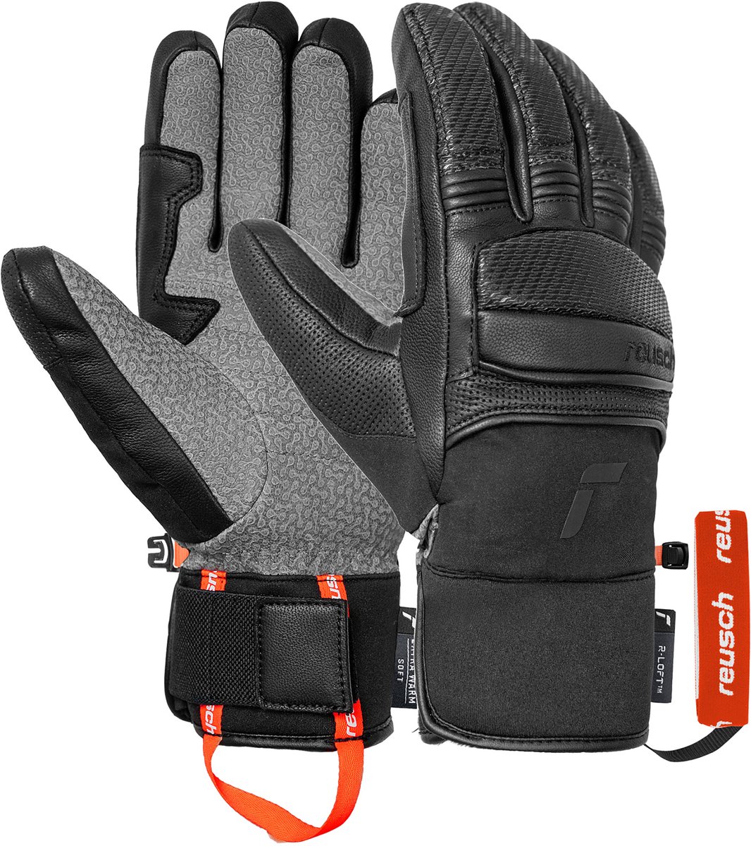 Reusch Fingerhandschuhe Alpine Master Zwart
