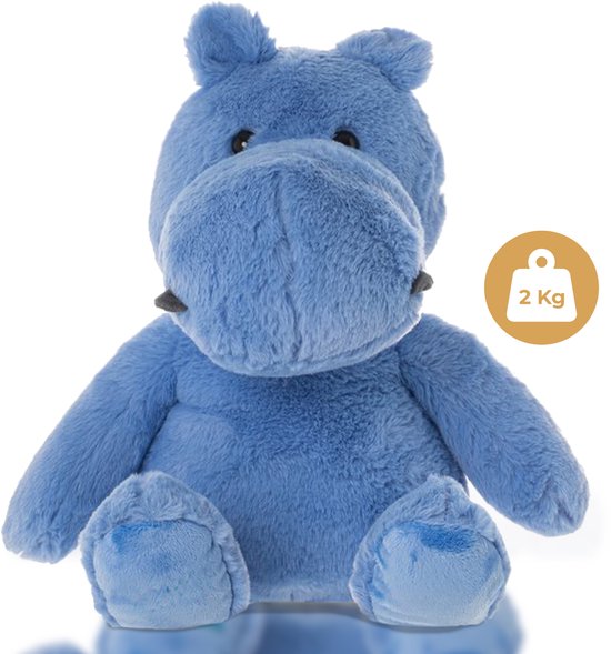 Dreambuddy Luma het Nijlpaard - Verzwaringsknuffel - Verzwaarde Knuffel - Official Duzhey Kids Dreambuddy - Nijlpaard Knuffel - 2kg knuffel