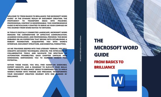 THE MICROSOFT WORD GUIDE From Basics to Brilliance - cover