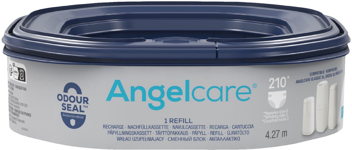 AngelCare Navulling Luieremmer Baby - Achthoekige Navulcassette - Voor Dress Up - 1 Stuk