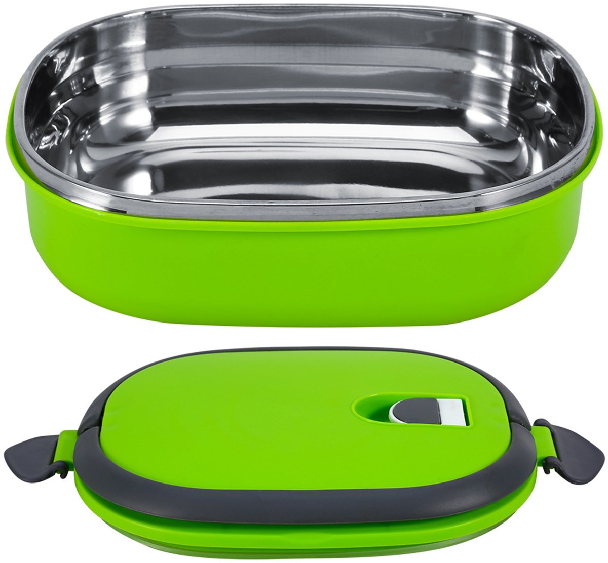 longziming -Thermo Lunchbox 1-laags – Isolerende RVS Voedselcontainer voor Picknick, Werk en School – Warm en Koud Houdend, Draagbare Lunchbox voor Buiten