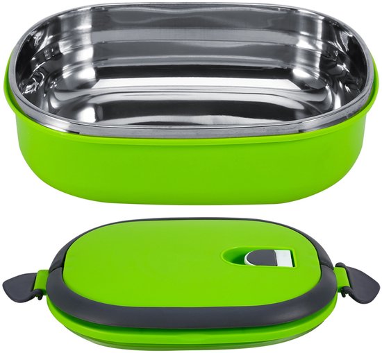 longziming -Thermo Lunchbox 1-laags – Isolerende RVS Voedselcontainer voor Picknick, Werk en School – Warm en Koud Houdend, Draagbare Lunchbox voor Buiten