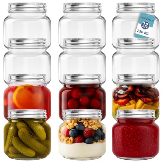 ERUIV glazen bewaarpotten met deksel (6 stuks), 1520ML voedselconservering Meal Prep dozen glas, kan als vershouddozen, magnetronbestek glas met deksel, luchtdicht, lekvrij, BPA-vrij ERUIV glazen bewaarpotten met deksel (6 stuks), 1520ML voedselconservering Meal Prep dozen glas, kan als vershouddozen, magnetronbestek glas met deksel, luchtdicht, lekvrij, BPA-vrij