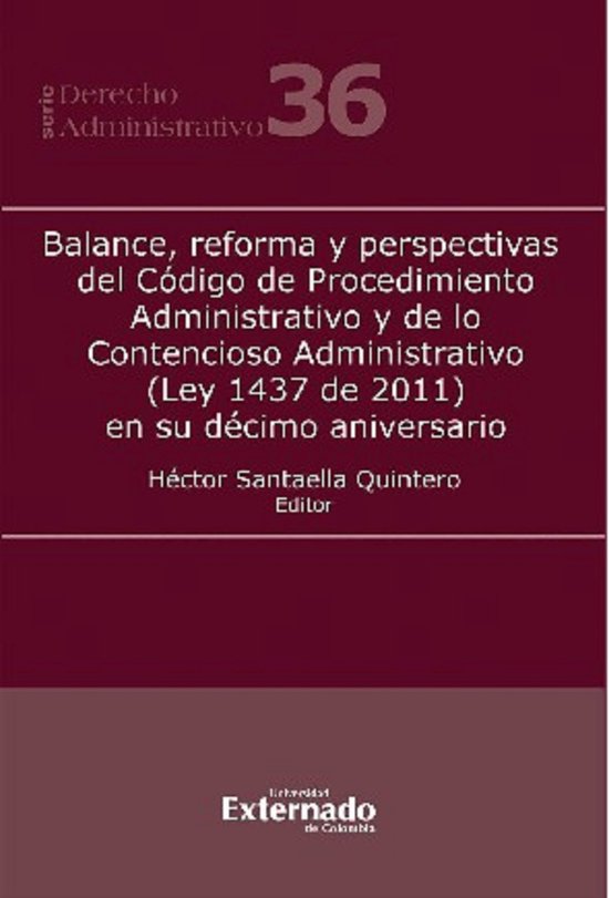 Balance, reforma y perspectivas del Código de Procedimiento ... - cover