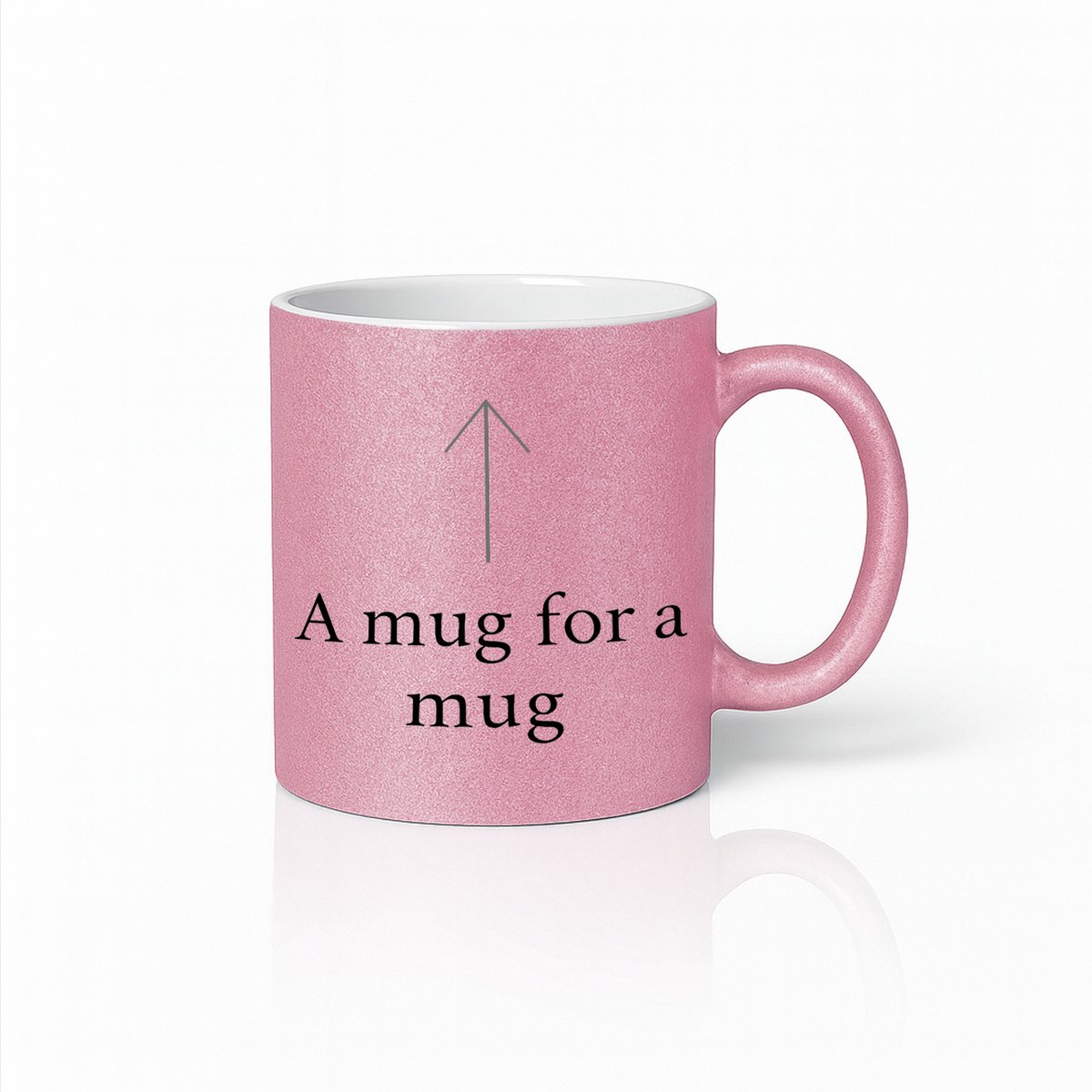 Grappige “A Mug for a Mug” Roze Mok 330ml – Humoristisch Cadeau Beker