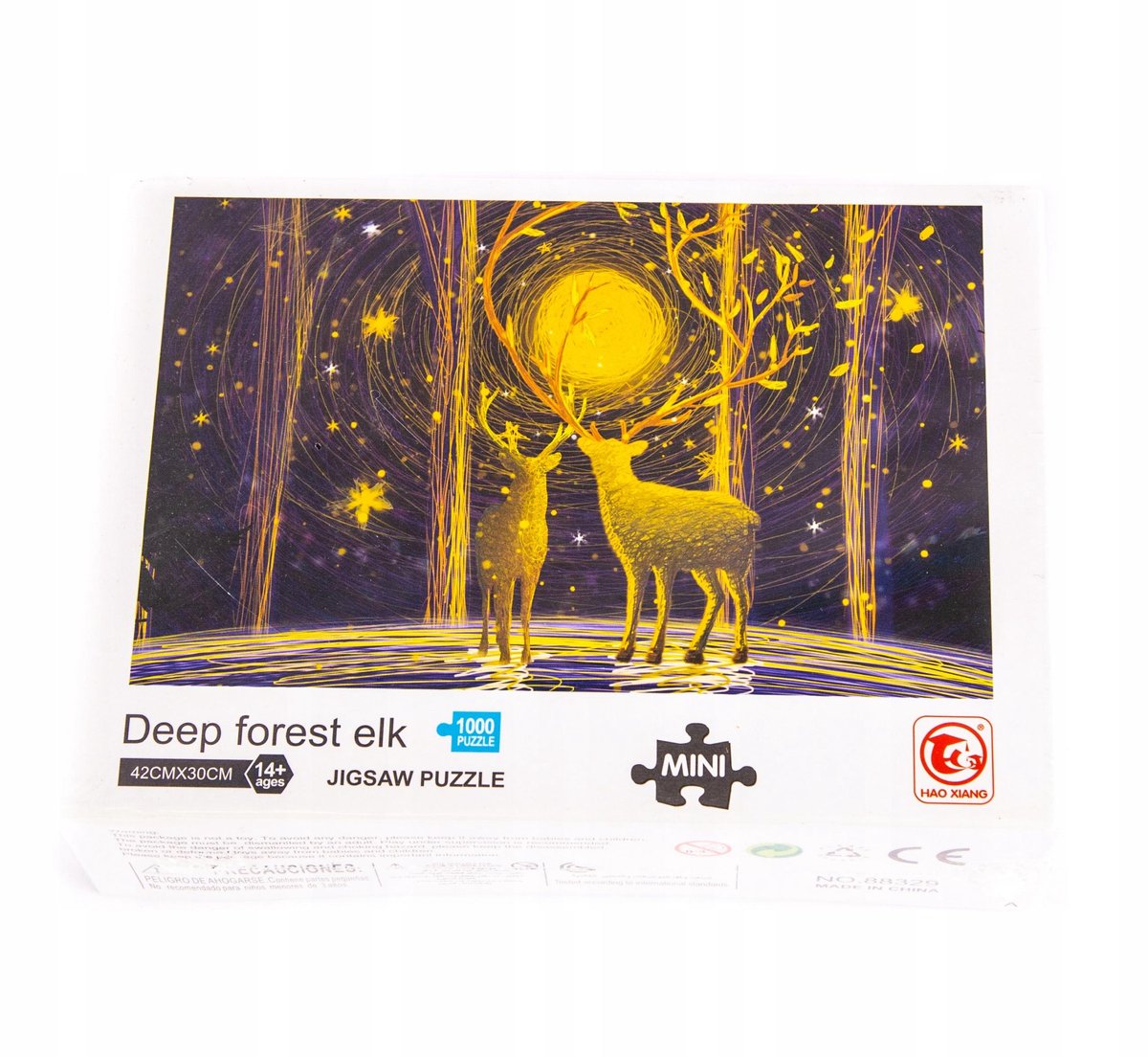 Minipuzzel 1000 stukjes: eland in diep bos