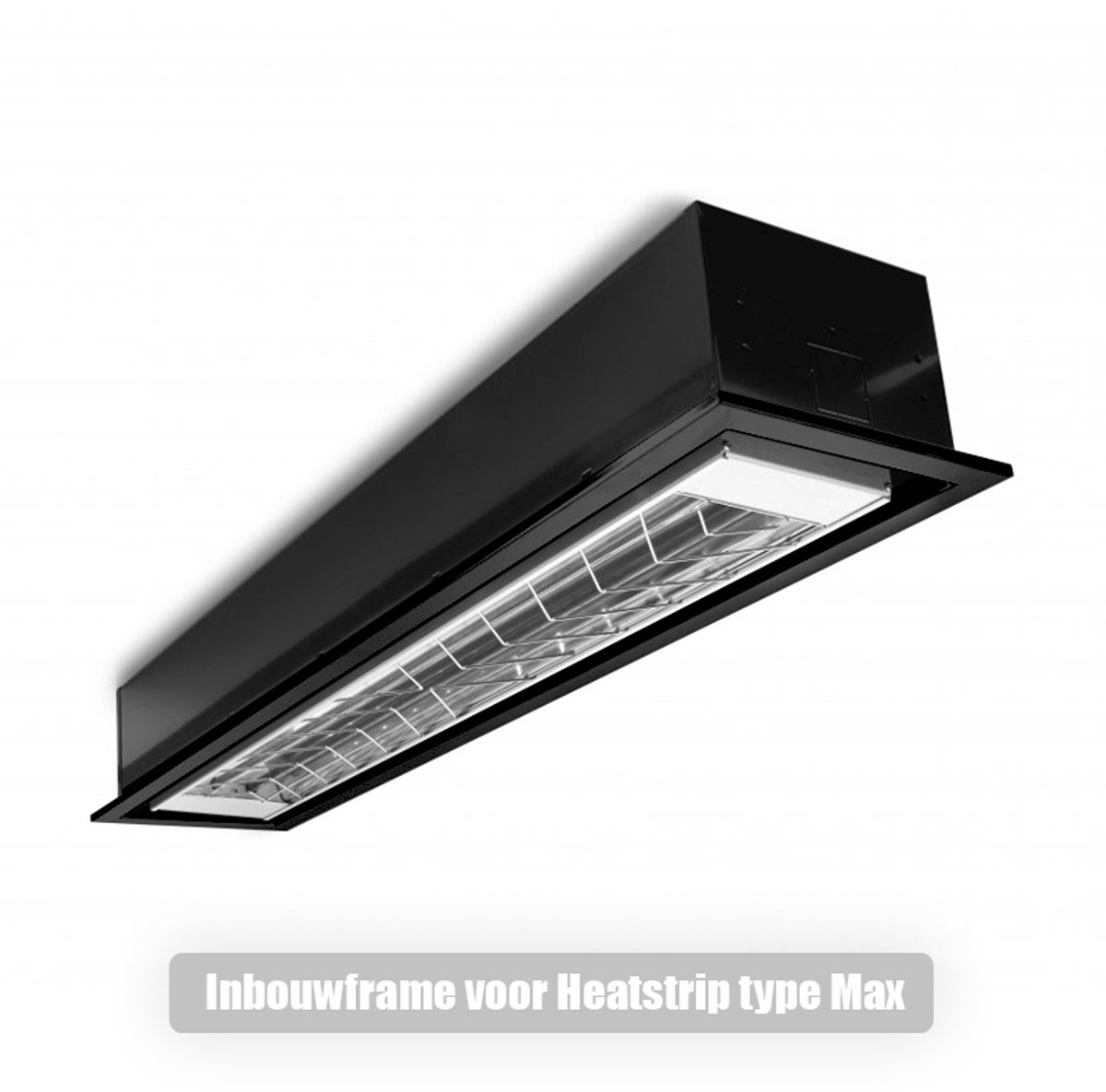 Heatstrip Recessed Mounting Frame Flushmount for Design 1500W - Black