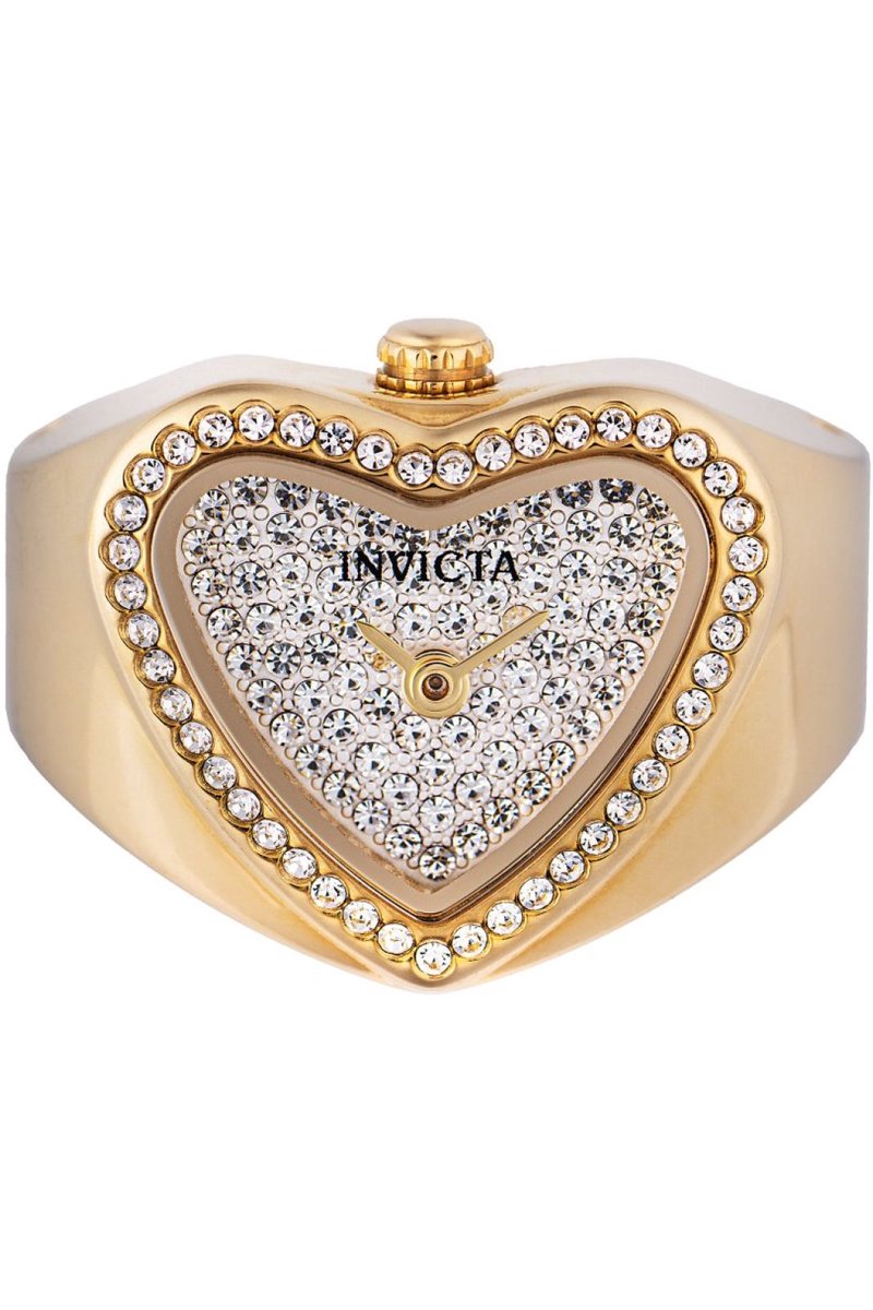Invicta Mini 49577 Dames Horloge - Waterdicht - Analoog - Quartz Uurwerk - Roestvrij Staal met zilveren Wijzerplaat - 18mm