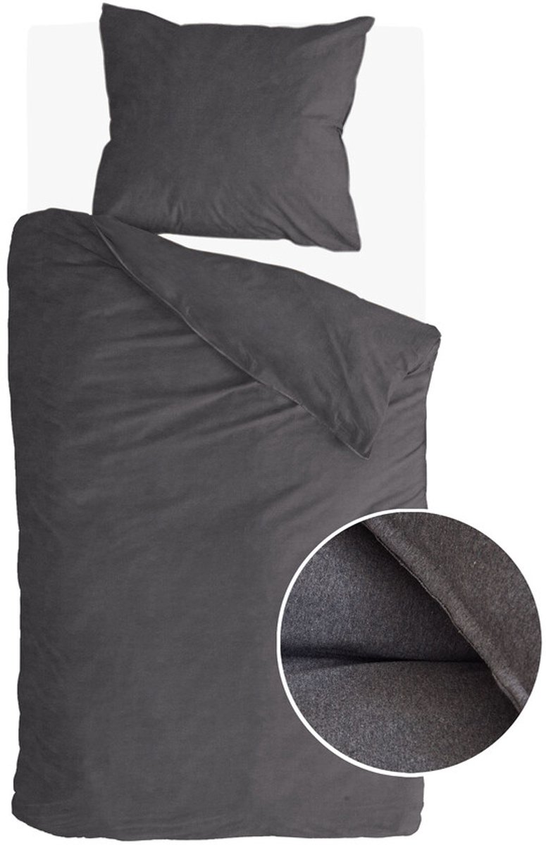 Walra Dekbedovertrek Soft Comfort - 140x220 - 100% Katoen (BCI) - Antraciet