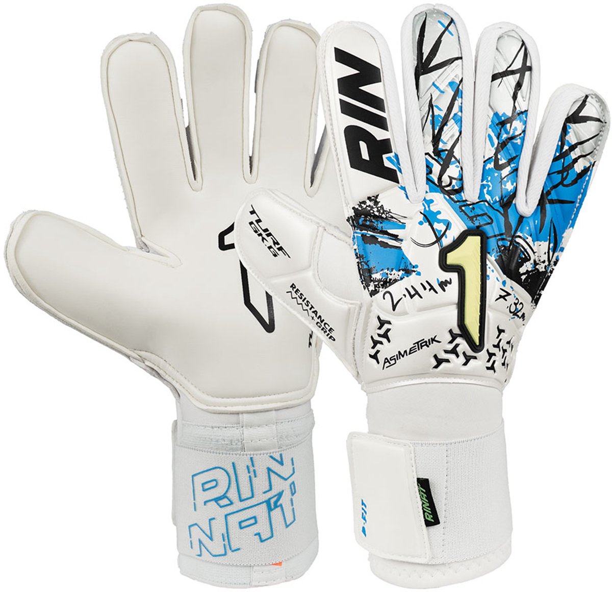 Rinat Asimetrik Turf Keepershandschoenen Wit 10