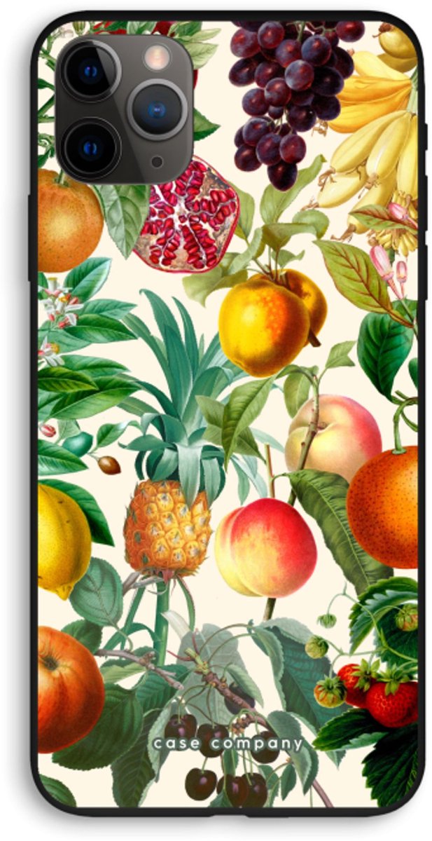 Case Company® - Hoesje geschikt voor iPhone 11 Pro Max hoesje - Classic Flora - Biologisch Afbreekbaar Telefoonhoesje - Bescherming alle Kanten en Schermrand