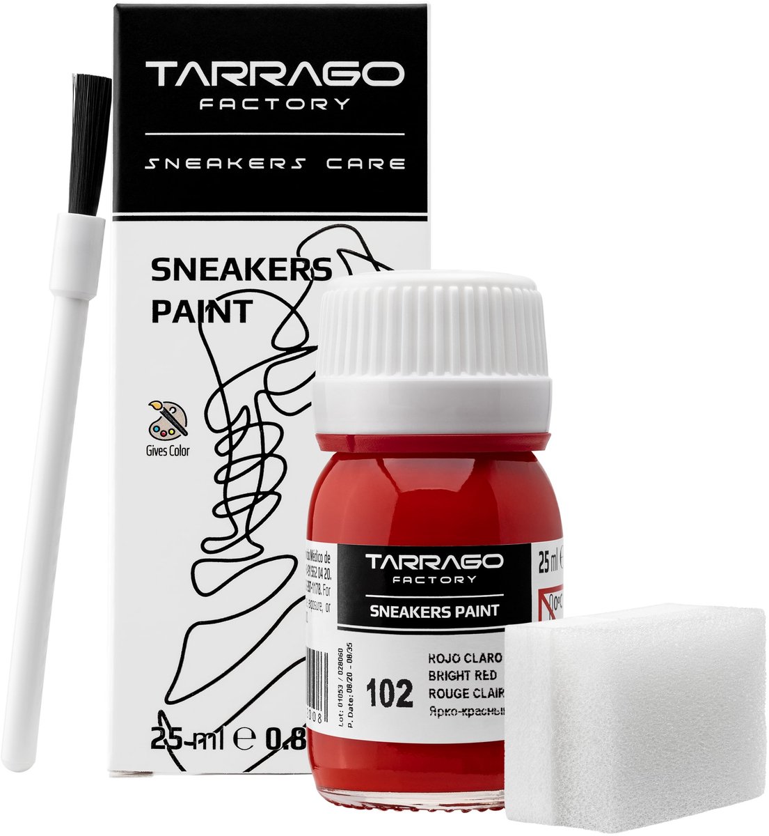 Tarrago Sneakers Paint 25ml - 102 Helder Rood