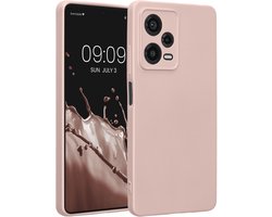 kwmobile metallic telefoonhoesje van TPU - geschikt voor Xiaomi Redmi Note 12 Pro 5G - Flexible case voor smartphone - In metallic arctische bes
