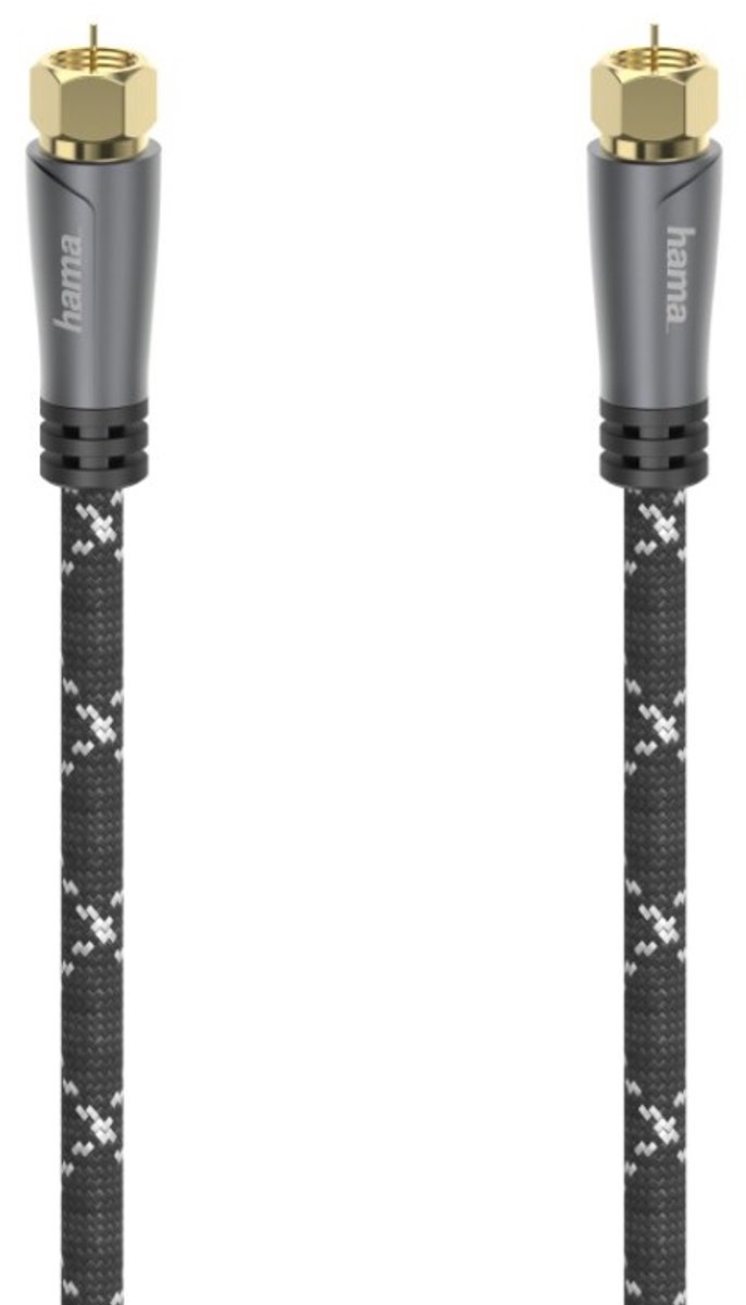 Hama SAT-aansluitkabel F-stekker - F-stekker Metaal Verguld 3,0 M 120 DB