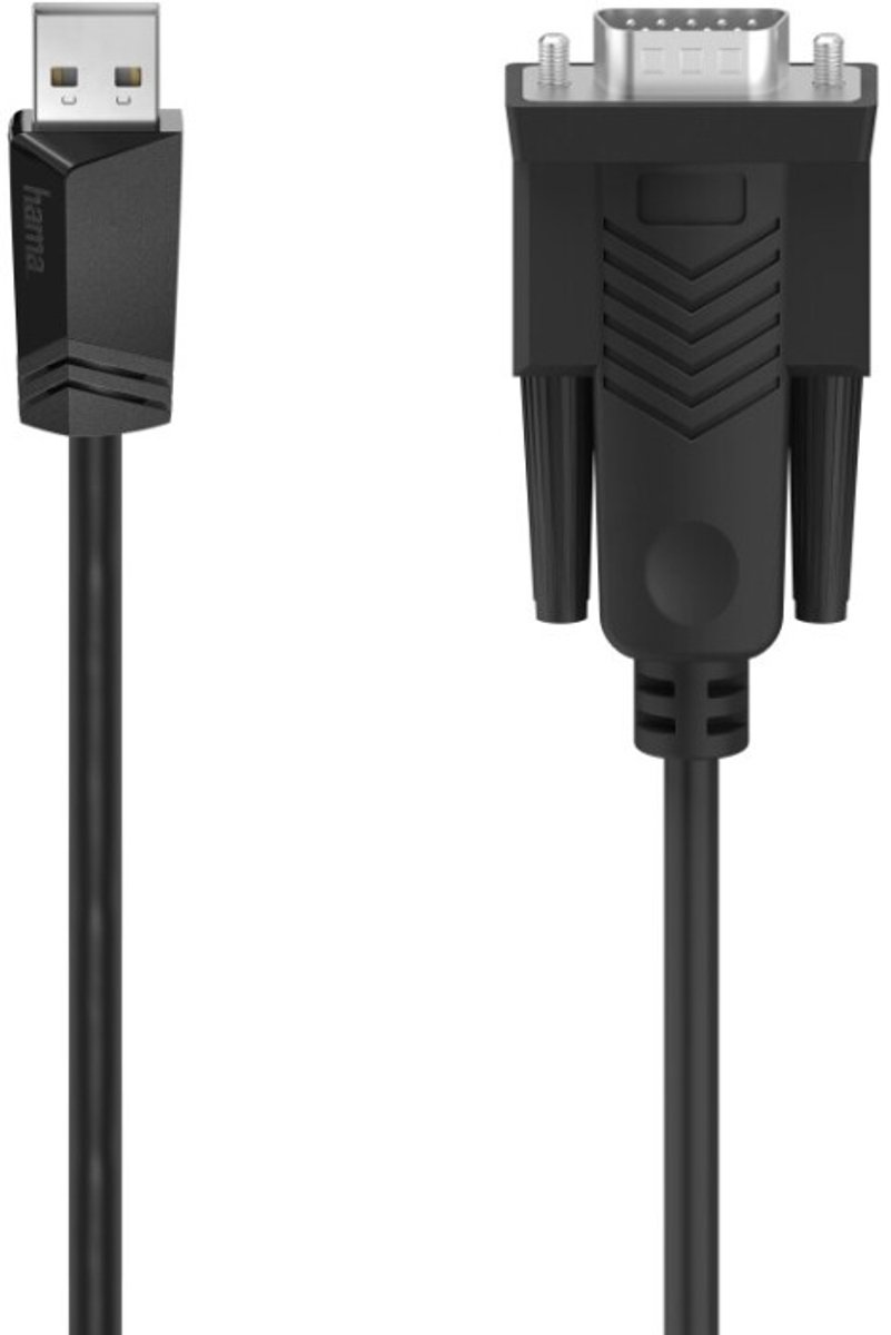 Hama 00200622 seriële kabel Zwart 1,5 m Sub-D USB-A