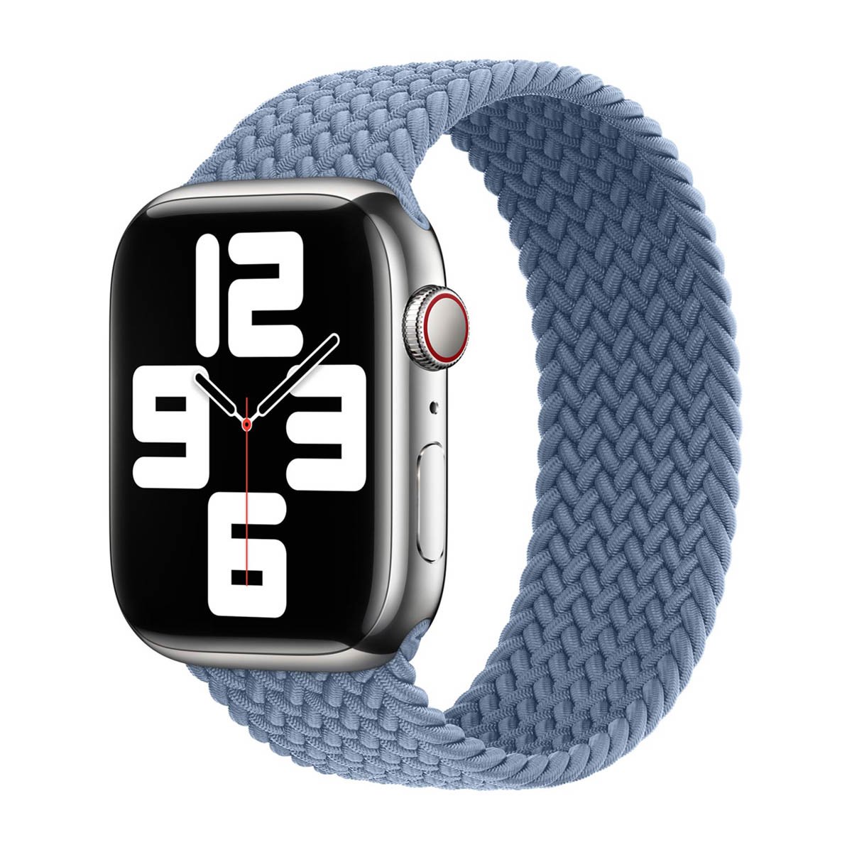 Apple Gevlochten solobandje voor de Apple Watch | 38-40-41-42 mm - Maat 1 - Slate Blue