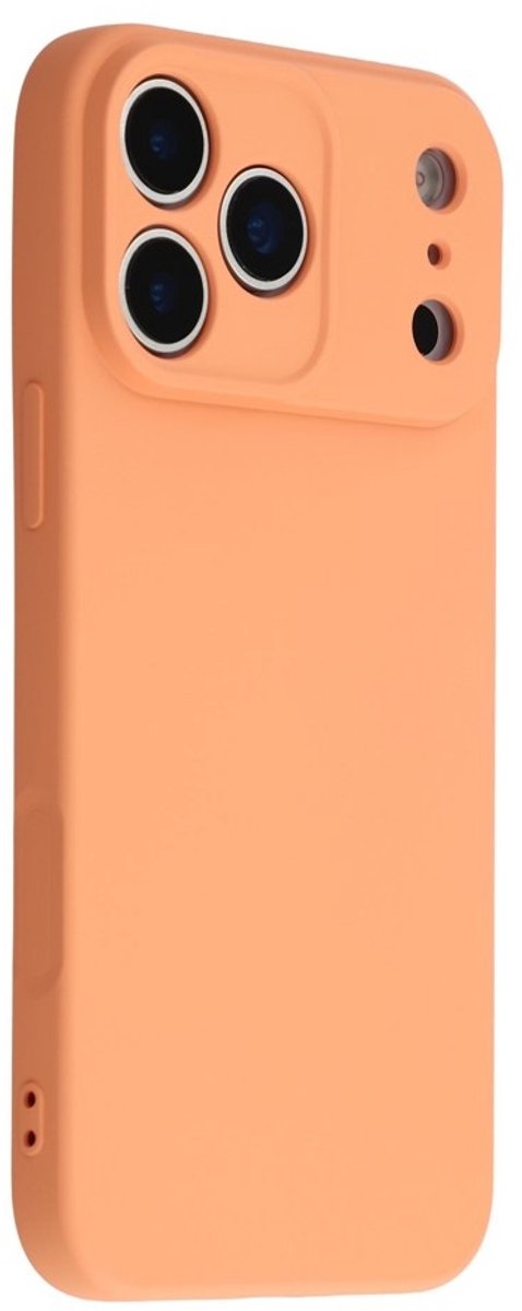 Amorus Hoesje - Geschikt voor iPhone 17 Pro Hoesje - Amorus Colour TPU Back Cover - Peach