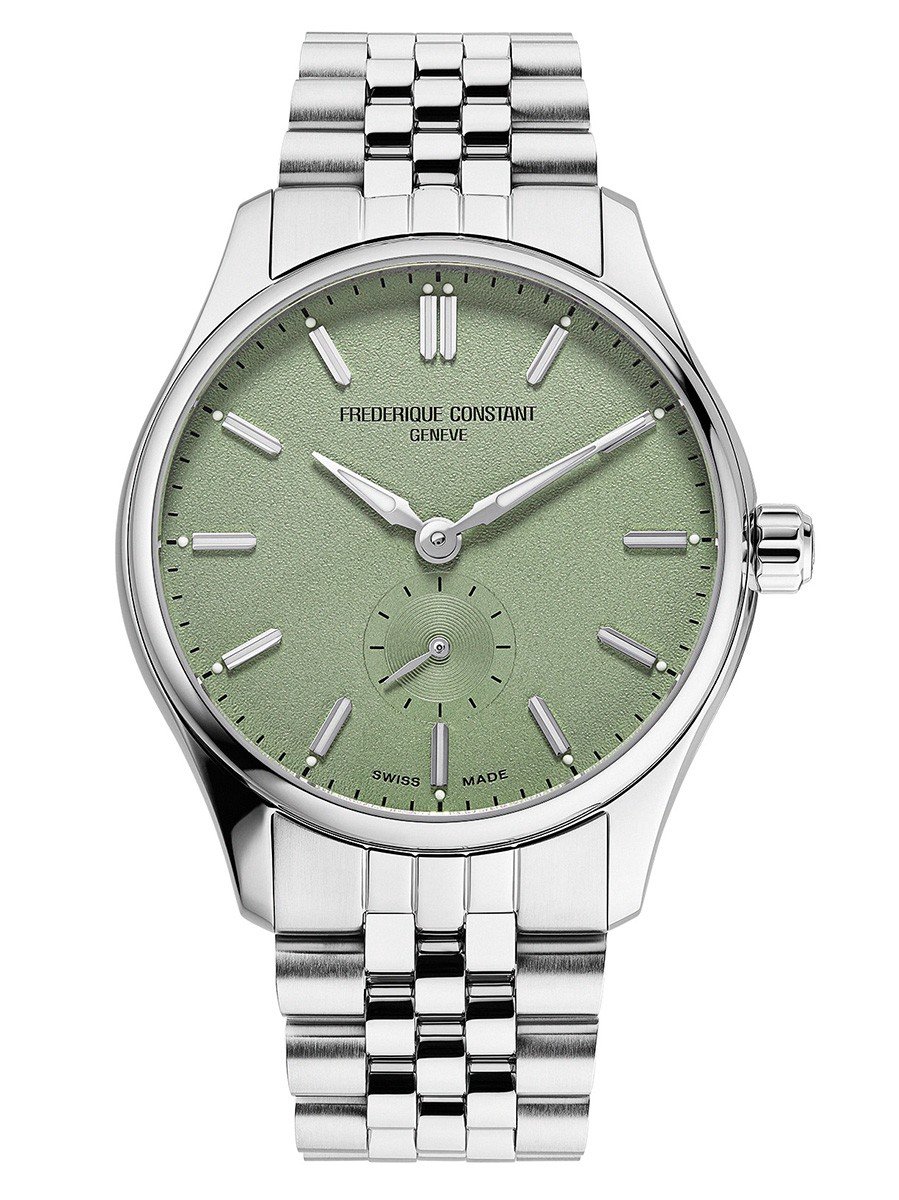 Frédérique Constant Classics Index Small Seconds FC-530GR3B6B Horloge - Staal - Zilverkleurig - Ø 38 mm