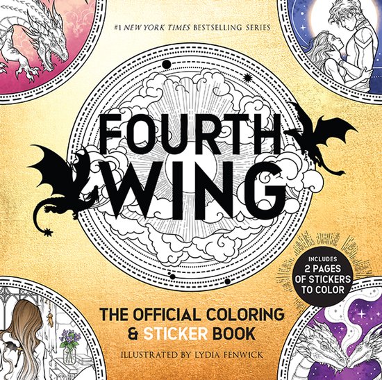 Fourth Wing: The Official Coloring & Sticker Book - cover