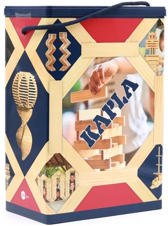KAPLA - KAPLA Blank - Constructiespeelgoed - 200 grenenhouten plankjes
