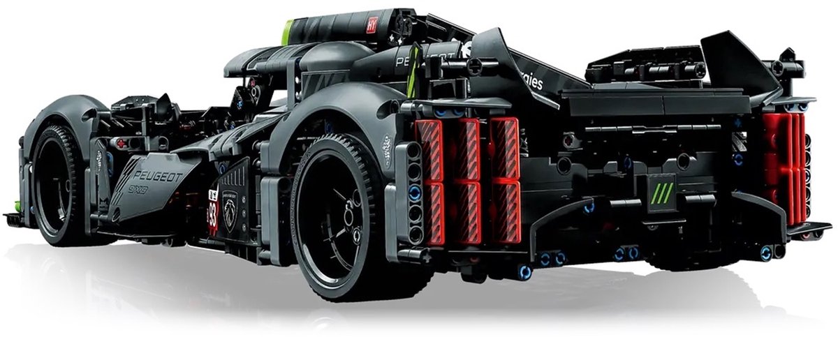 LEGO Technic PEUGEOT 9X8 24H Le Mans Hybrid Hypercar Modelauto Bouwpakket voor Volwassenen - 42156 – foto 4