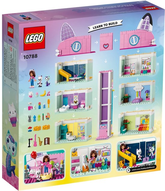LEGO Gabby's poppenhuis Gabby's poppenhuis Speelgoed Speelgoed met 4 Minifiguren en Accessoires voor Kinderen 4+ - 10788