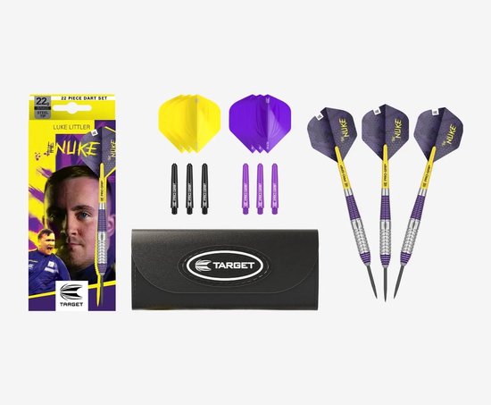 Target Luke Littler Brass Set 22 Pieces - Dartpijlen - Darts van Target — afbeelding 2