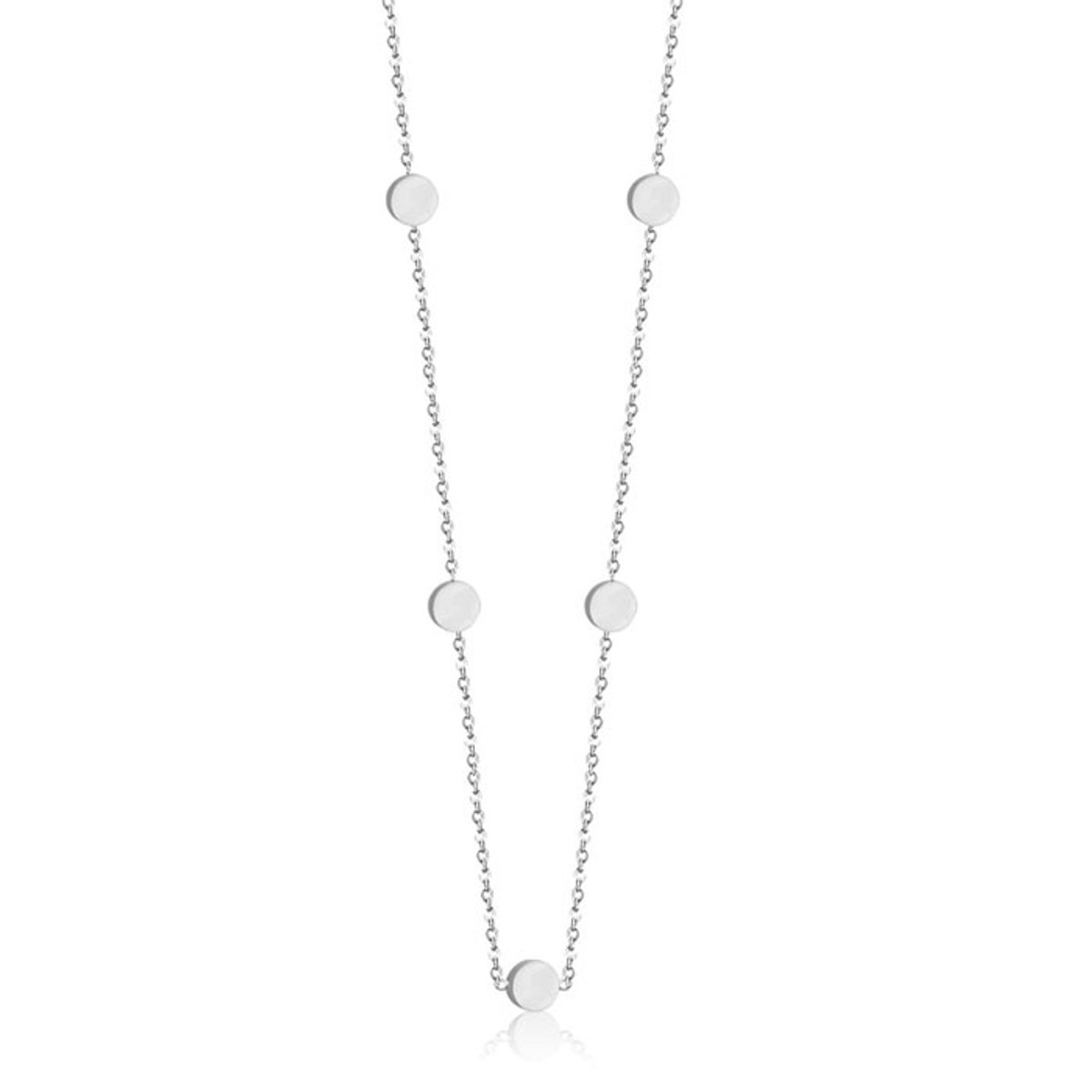 Cilla Jewels dames ketting Edelstaal Zilverkleurig Muntjes