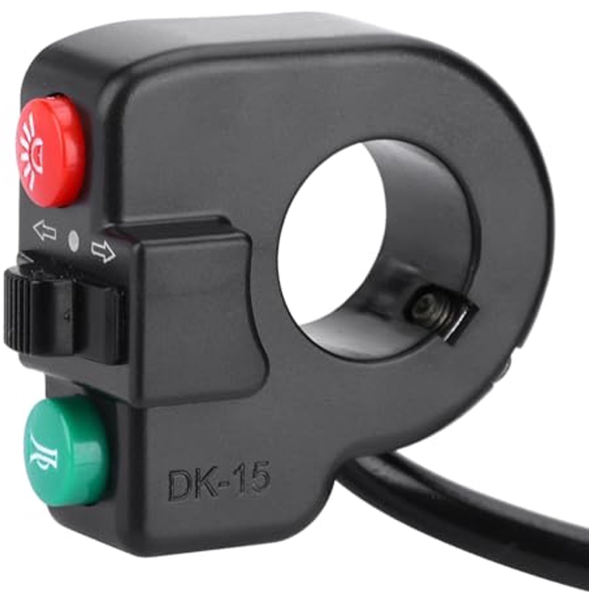 DK 15 3-in-1 Lichttoetsschakelaar - Voor Mountainbike, Elektrische Fiets, Scooter - Compact en Eenvoudig te Monteren