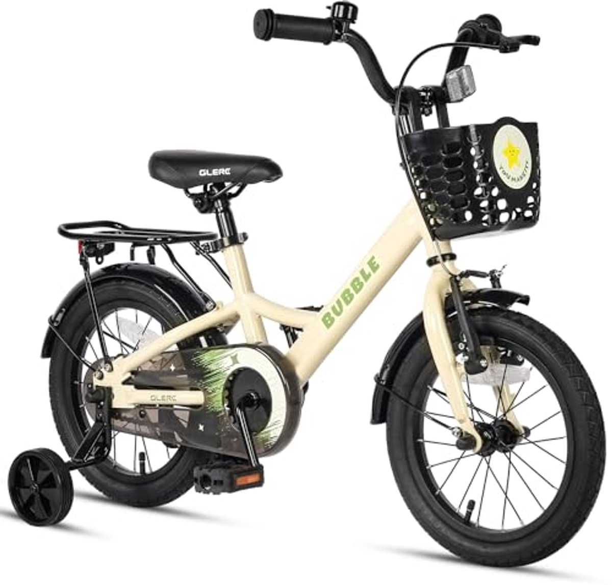 Boys Girls Bicycle 12 14 16 Inch with Basket and Stabilisers - Ages 3 to 8