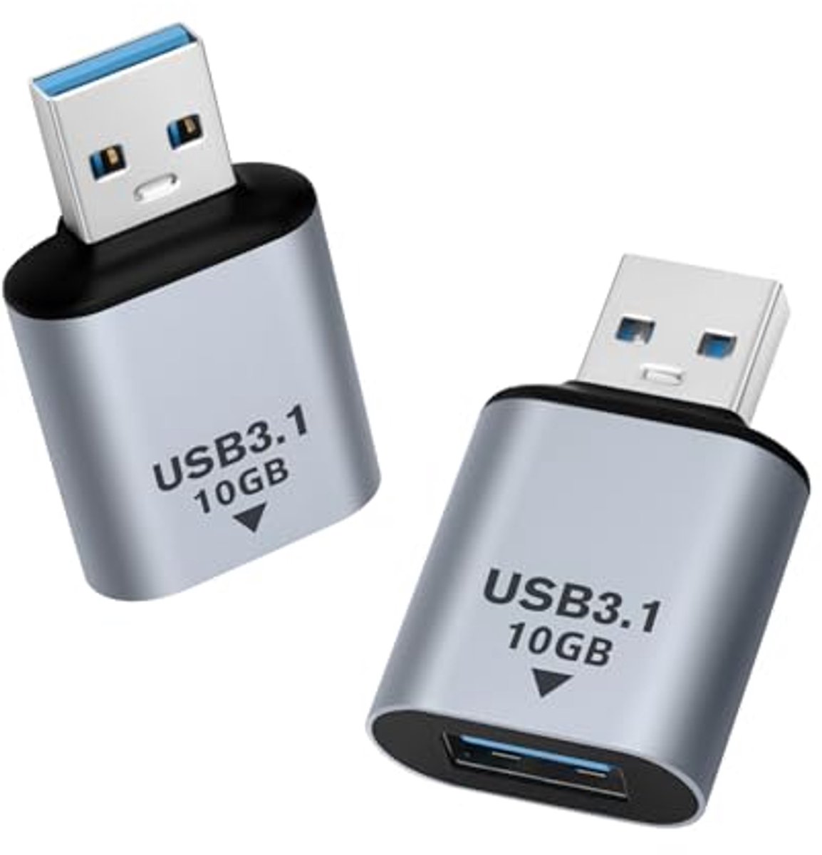 Image of 10 Gbps USB 3.1 Adapter 2 Pack - USB-A Connector voor PC, Laptop en Auto