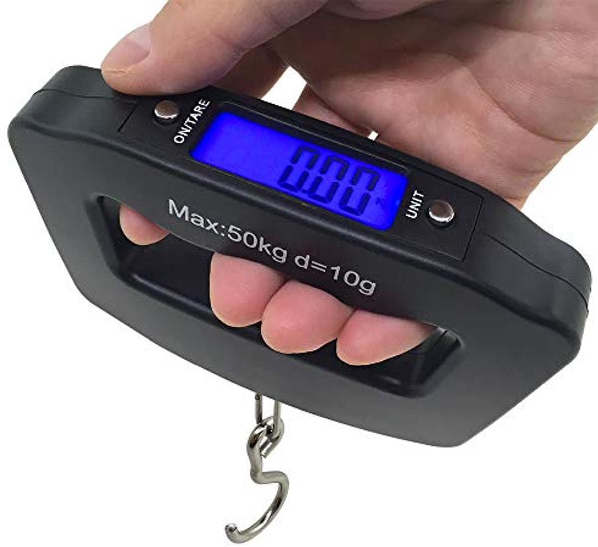 50kg/10g LCD Digitale Hangweegschaal voor reizen en huisgebruik