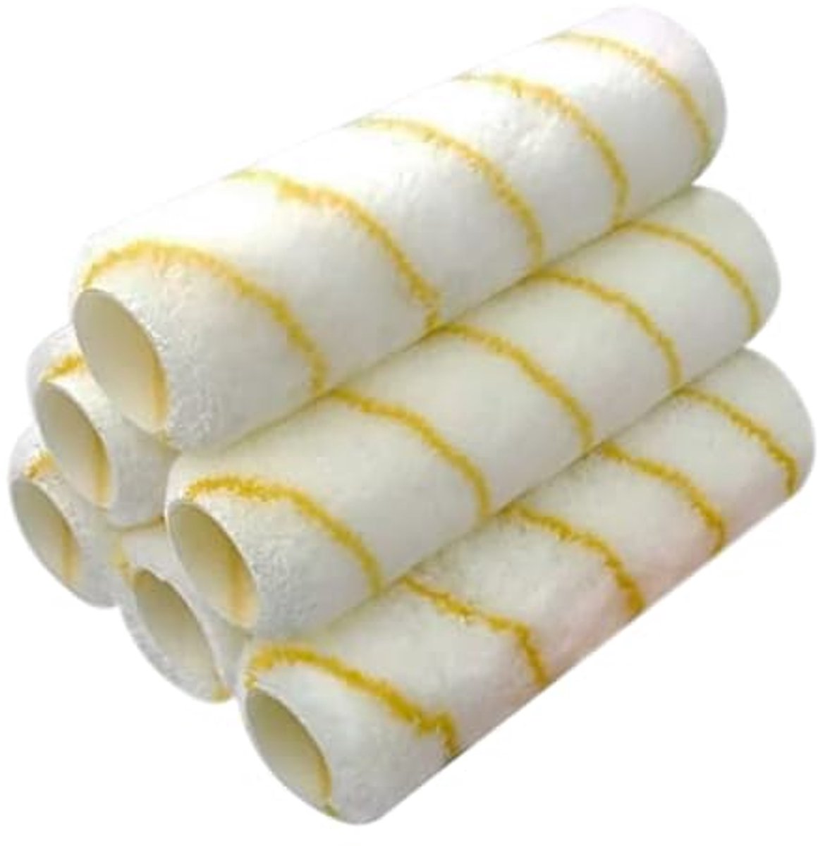 Set van 6 Microvezel Verfrollen 1,3 x 23 cm - Voor Perfecte Verfresultaten