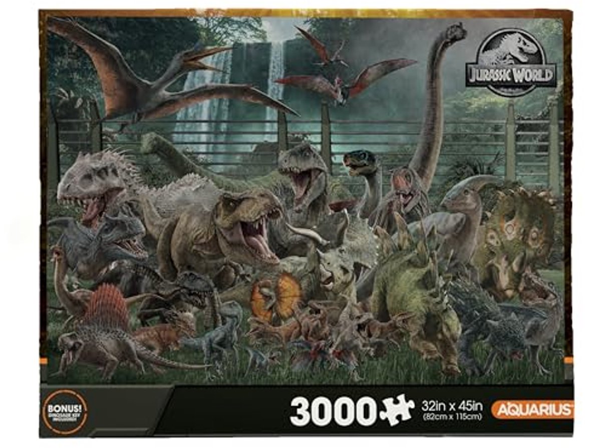 Jurassic World 3000 Stuks Puzzel - Glare Free en Perfecte Pasvorm - Officiële Collectible