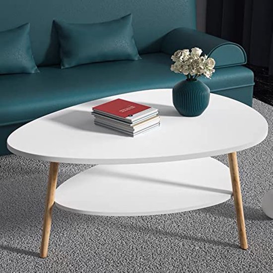 Massief houten salontafel met messing poten - Umami Massief houten salontafel met messing poten - Umami