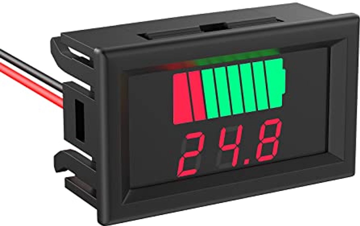 Batterijtester 12V tot 72V - 2-in-1 Capaciteitsmeter met LED Display