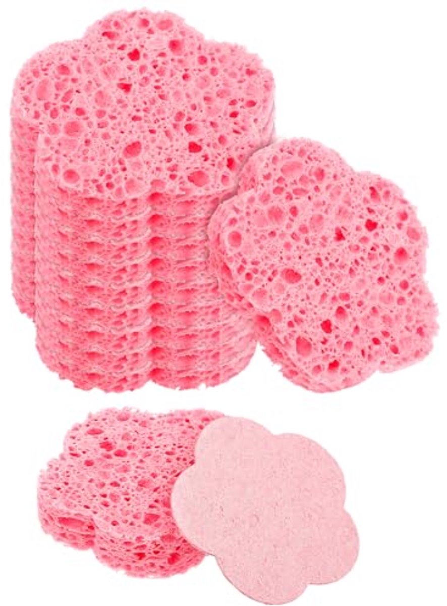 Gecomprimeerde Gezichtssponzen - Natuurlijke Peeling en Reiniging, 10 Stuks