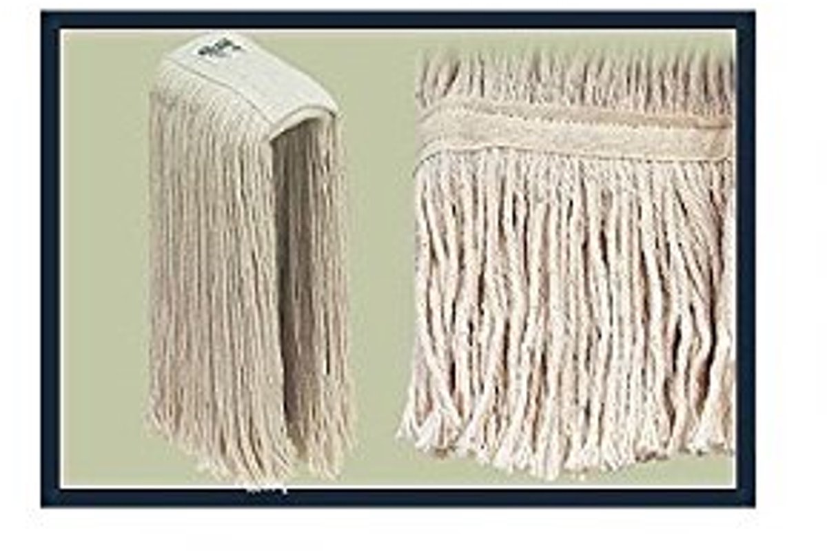Vervangende katoenen mop 400 g, industriële kwaliteit