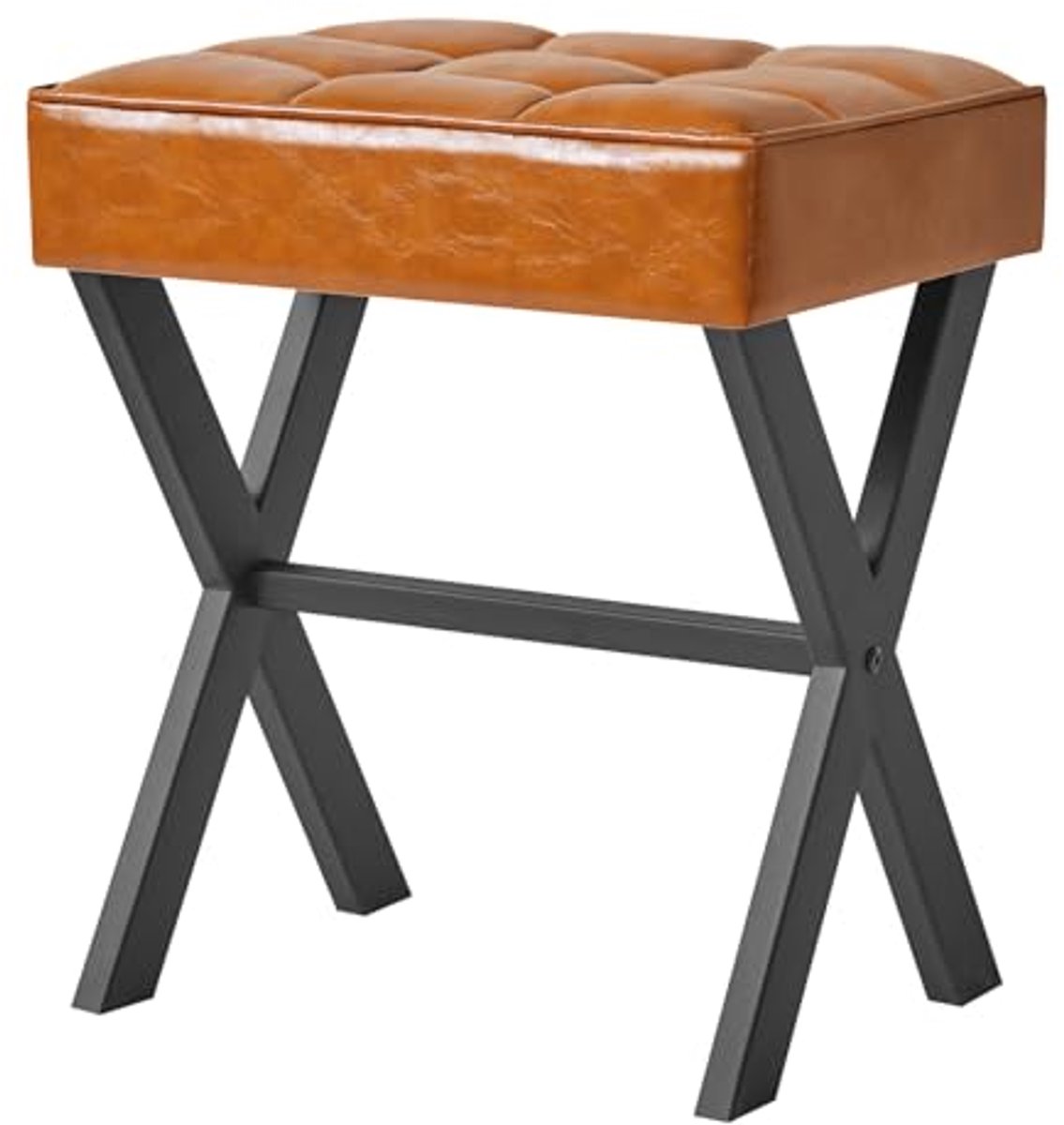 Vierkante make-upkruk met voetsteun en multifunctioneel gebruik als bijzettafel voor slaapkamer en woonkamer