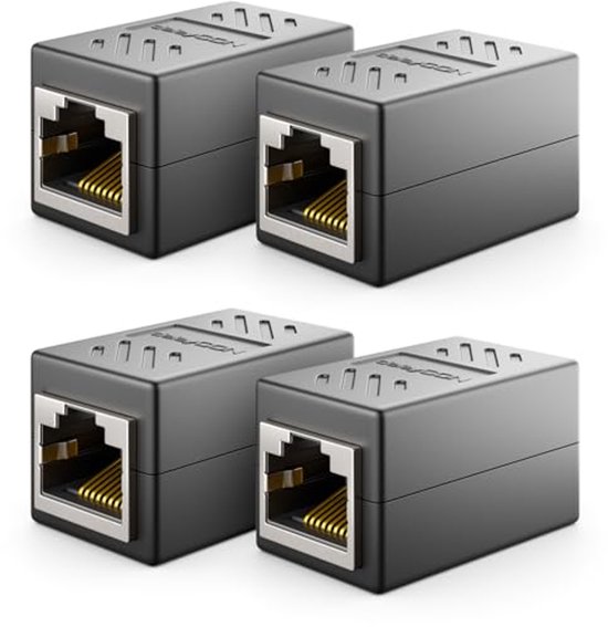 4Pcs RJ45 Coupler Gigabit Ethernet Network Cable Extension | bol