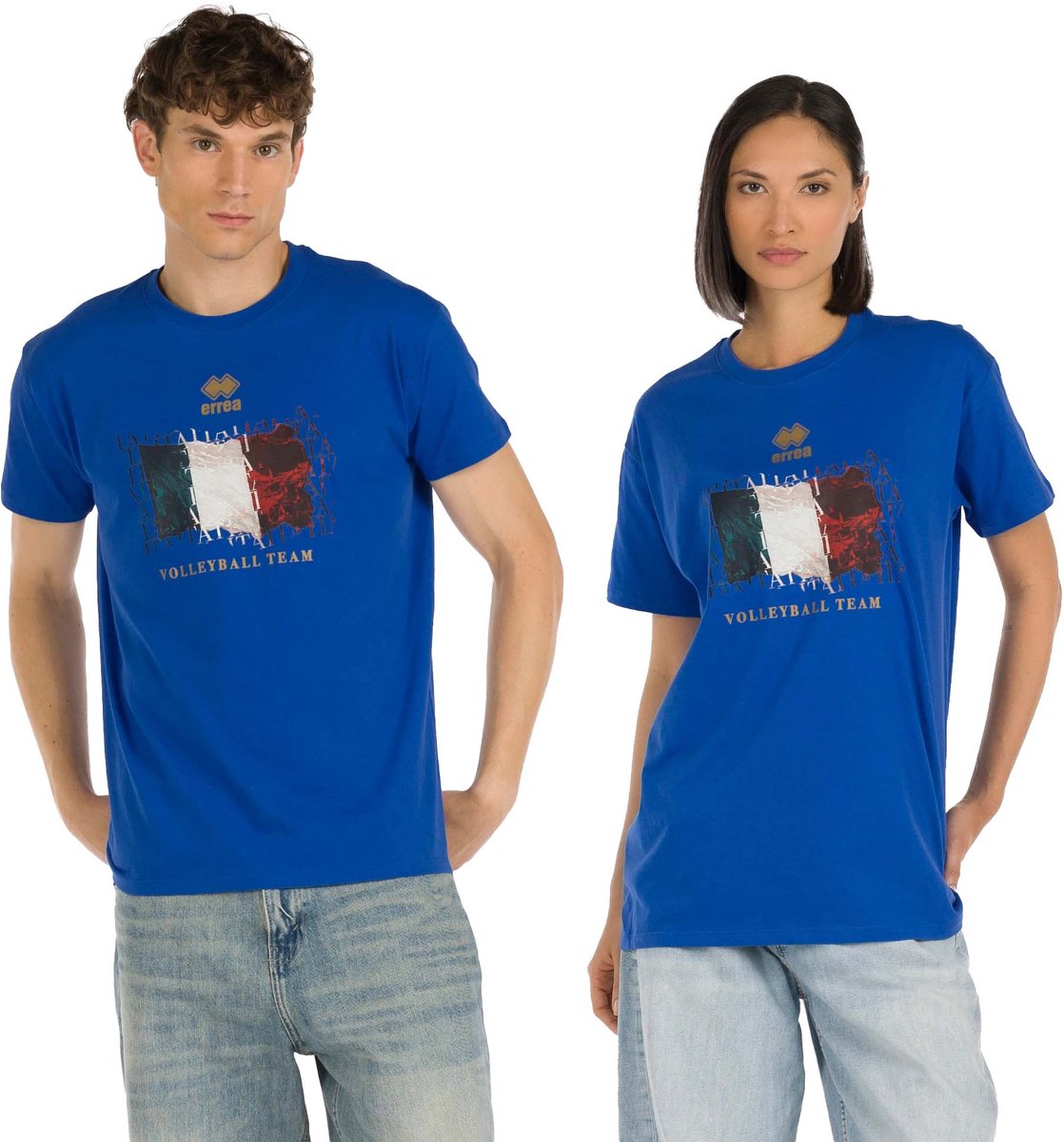 T-Shirt Errea Italië Volley Ita Er 04 Korte Mouw Jr - Sportswear - Kinderen